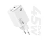 Subblim SUBCHG-6G4520 Cargador de Pared GaN 45W Doble USB-C PD 3.0 PPS Blanco, Carga Rápida Universal para Viaje, Laptop y Smartphone