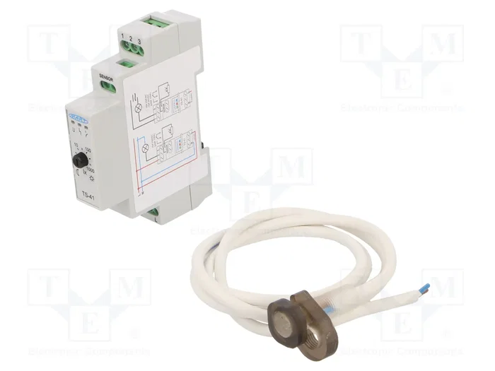 MART TS-41-2 Interruptor de crepúsculo para raíl DIN 230VAC 16A
