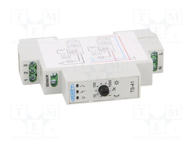 MART TS-41-2 Interruptor de crepúsculo para raíl DIN 230VAC 16A MART TS-41-2 Interruptor de crepúsculo para raíl DIN 230VAC 16A