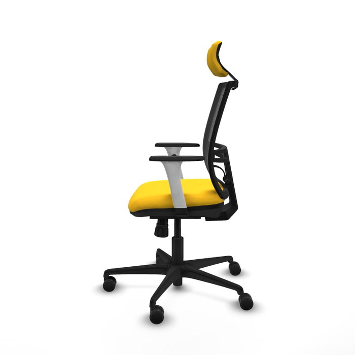 PIQUERAS Y CRESPO Silla de oficina Yunquera con mecanismo Sincro Amarillo y Negro PIQUERAS Y CRESPO Silla de oficina Yunquera con mecanismo Sincro Amarillo y Negro