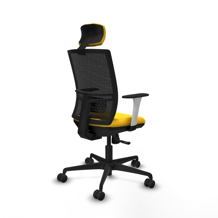 PIQUERAS Y CRESPO Silla de oficina Yunquera con mecanismo Sincro Amarillo y Negro PIQUERAS Y CRESPO Silla de oficina Yunquera con mecanismo Sincro Amarillo y Negro