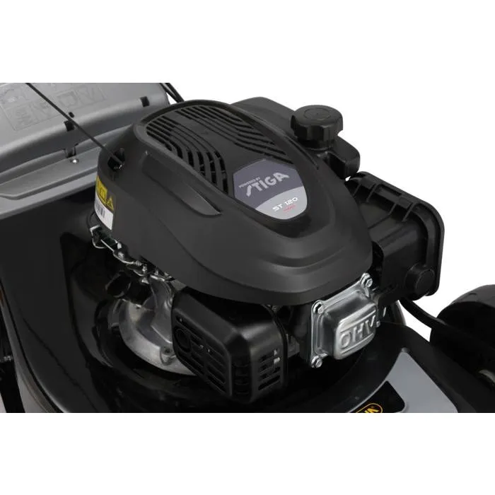 Alpina Cortacésped de Gasolina AL4 46 A, Motor 123 cc, Ancho de Corte 46 cm, con Caja de Recogida de 60 Litros
