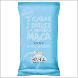 Paleobull Barritas Coco Caja 15Ud. Barrita Energética Paleo de Coco y Maca con Alto Contenido en Proteínas