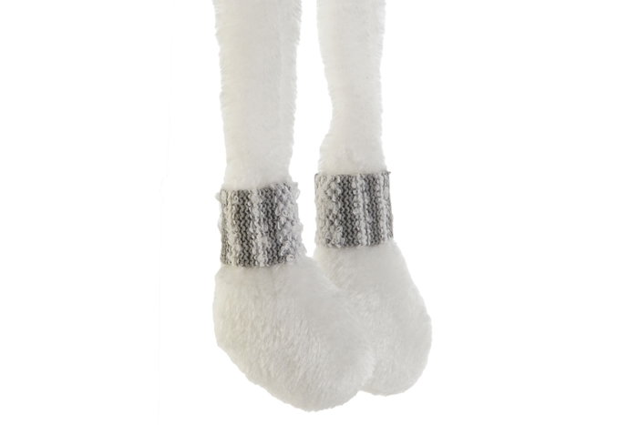 DKD Home Decor Figura de Ratón Blanco y Gris en Poliéster