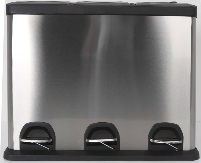 Confortime Cubo Reciclaje con Pedal 3x15 Litros 60 x 36 x 47.5 cm