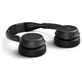 EPOS Impact 1061T Auriculares Bluetooth Inalámbricos para Oficina y Centro de Llamadas, Doble Diadema Ajustable, Negro