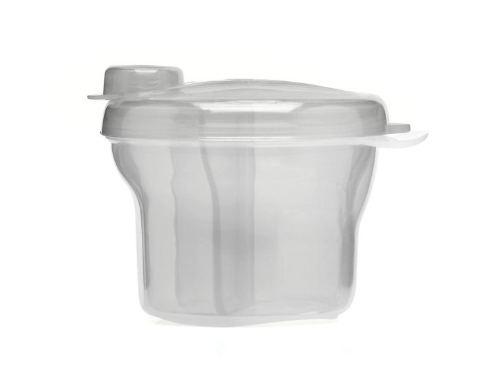KioKids Dispensador de Leche en Polvo con 3 Compartimentos, Gris, +0 Meses