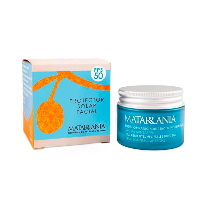 Matarrania Protector Solar Facial SPF50 100% Bio Crema 30 ml Todo Tipo de Pieles
