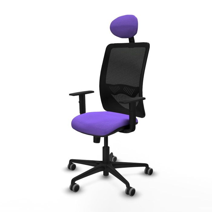 PIQUERAS Y CRESPO Silla de oficina Zulema con mecanismo Sincro, Lila y Negro PIQUERAS Y CRESPO Silla de oficina Zulema con mecanismo Sincro, Lila y Negro