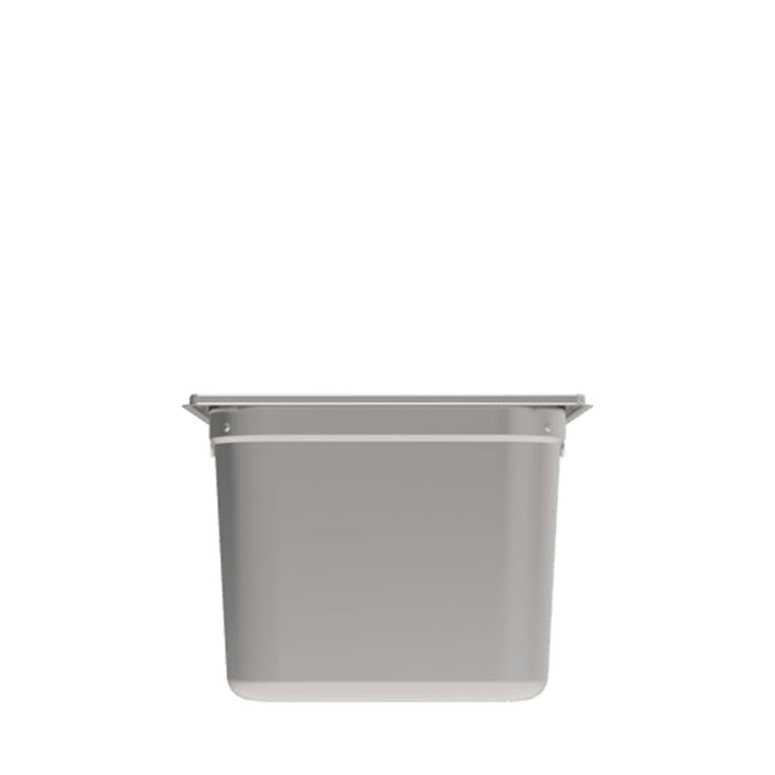 RIEBER GN 1/2 Cubeta Gastronorm de Acero Inoxidable con Asas, Capacidad 10.9 Litros, Almacenaje y Transporte de Alimentos