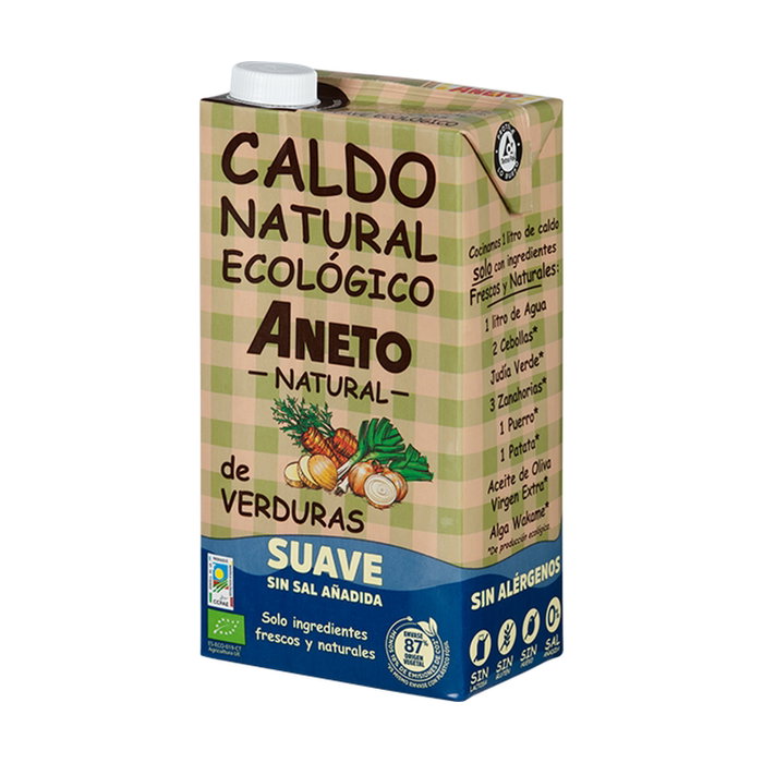 Aneto Caldo Suave Verduras Bio 1 litro Aneto Caldo Suave Verduras Bio 1 litro
