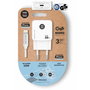 Tech One Tech Cargador de Pared TEC2222 GaN 20W PD 3.0 con Cable Lightning, USB-C, Ultra Rápido, Compatible iPhone 14/13/12/11/SE/XS, Blanco, Certificado TÜV GS