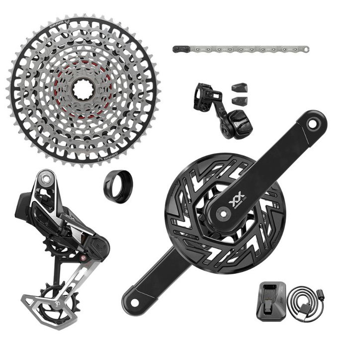 Sram XX Eagle Transmission AXS Grupo Completo E-Bike T-Type 104 BCD 12 Velocidades Sram XX Eagle Transmission AXS Grupo Completo E-Bike T-Type 104 BCD 12 Velocidades