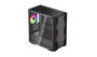 DeepCool Cc360 - Caja Micro-ATX Gaming para PC con 3 Ventiladores ARGB Preinstalados, Panel Frontal de Malla y Ventana de Vidrio Templado, Negro