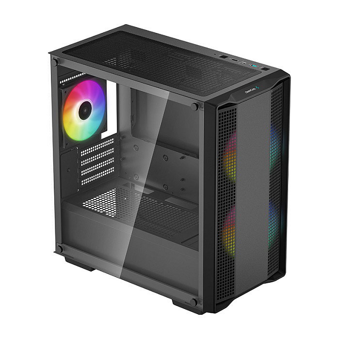 DeepCool CC360 ARGB Caja PC Mini Tower Negra con Iluminación ARGB