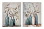 DKD Home Decor Cuadro Lienzo Abeto 60x3x80 Jarrones Surtido de 2
