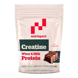 NUTRISPORT Proteína WPC Creatina Choco Milk 500g - Aumento Masa Muscular con Vitamina B6