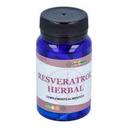 ALFA HERBAL Resveratrol 60 Cápsulas Veganas Antioxidante Apoyo Sistema Inmune Metabolismo