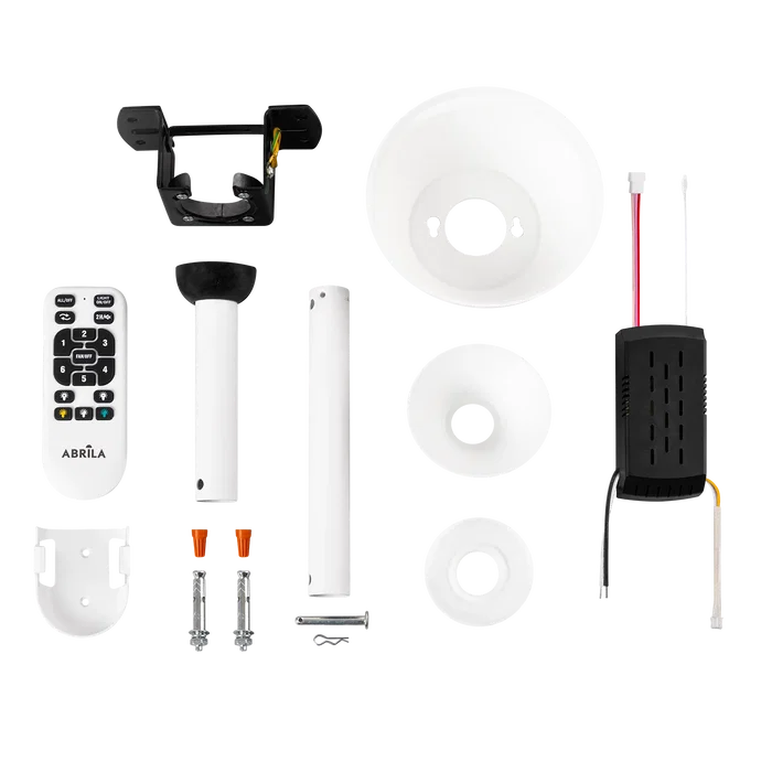 Ventilador de Techo LED Blanco/Haya Función Verano-Invierno 45W 4400LM CCT DC Ultra Silencioso con Mando a Distancia y Aspas Retráctiles