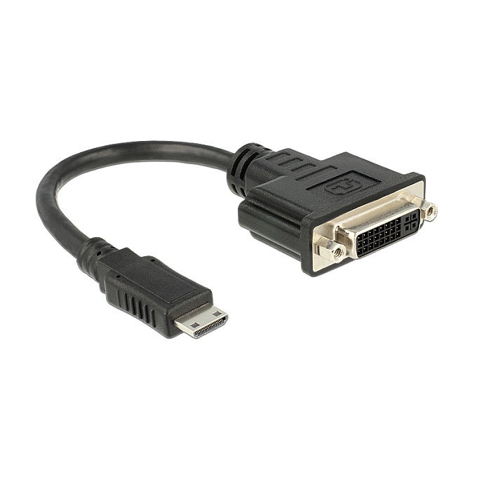 DeLOCK 65564 Adaptador de video HDMI Mini a DVI-D de 20 cm