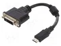 DeLOCK 65564 Adaptador de video HDMI Mini a DVI-D de 20 cm