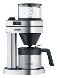 Severin KA 5763 Cafetera de Goteo Caprice 1450W 1.25L 8 Tazas LED Timer Acero Inoxidable