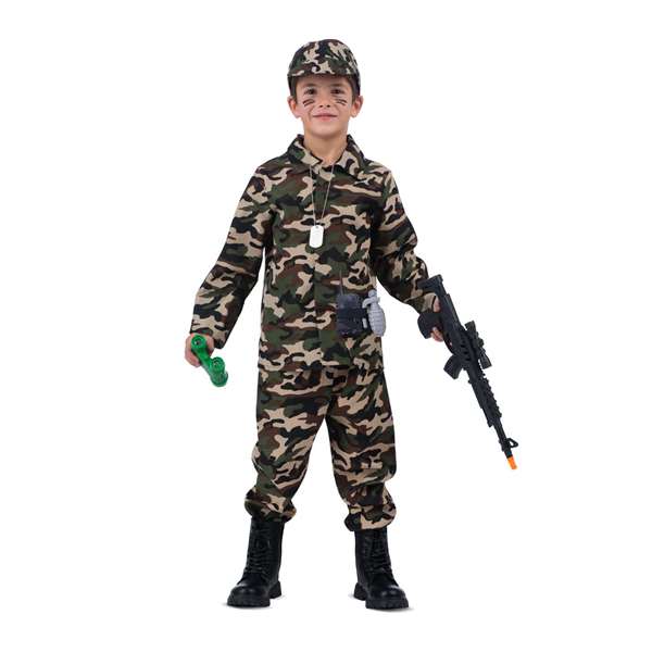 My Other Me Disfraz Yo Quiero Ser Soldado Talla 5-7 Años Verde para Niños My Other Me Disfraz Yo Quiero Ser Soldado Talla 5-7 Años Verde para Niños