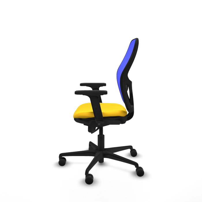 PIQUERAS Y CRESPO Silla de oficina Jorquera Sincro Amarillo y Azul PIQUERAS Y CRESPO Silla de oficina Jorquera Sincro Amarillo y Azul