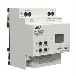 GIRA 211100 Gateway DALI Colour 1f KNX Secure para regulación de iluminación