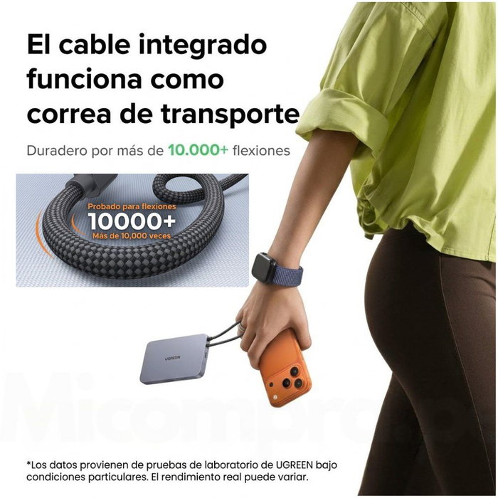 UGREEN Nexode Air 10000mAh Cargador Portátil Inalámbrico Ultra Slim Gris UGREEN Nexode Air 10000mAh Cargador Portátil Inalámbrico Ultra Slim Gris