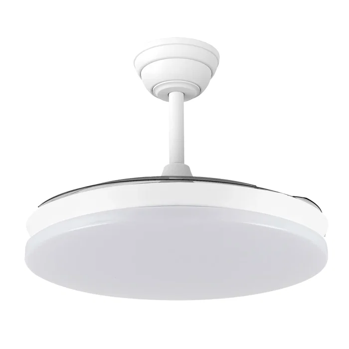 Marele Ventilador de Techo con Luz LED, Función Verano/Invierno, 48W, 3 Aspas, 5040 Lúmenes, 3500K/4000K/6500K, Control Remoto, Temporizador, Motor DC