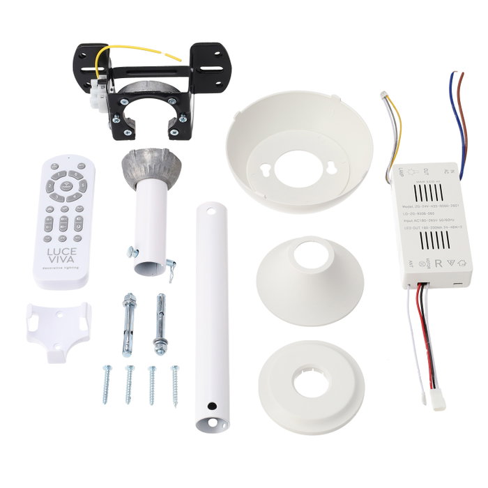 Marele Ventilador de Techo DC Marele Blanco con Luz LED 48W