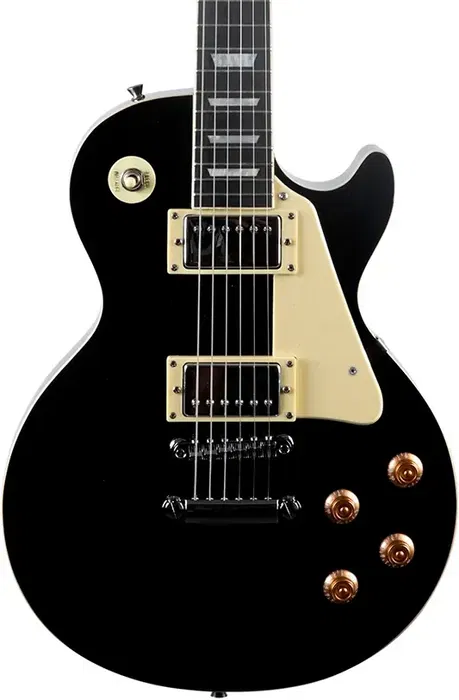 EKO Guitarra Eléctrica LS300 Tipo LP Les Paul Negra 6 Cuerdas Cuerpo Álamo Mástil Arce Diapasón Laurel Pastillas Humbucker