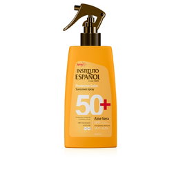 Instituto Español Protector Solar Aloe Vera SPF50+ Spray 300 ml - Resistencia al Agua - Pieles Sensibles