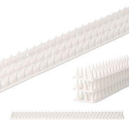 Jaque! Disuasorio para Gatos, 6 Unidades, PVC Blanco, 50 cm de Largo, Repelente de Animales