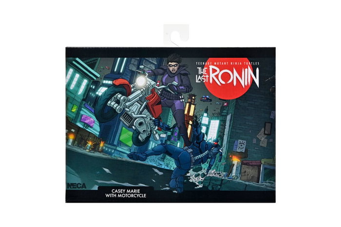 Tortugas Ninja (The Last Ronin The Lost Years) Figura Casey Marie with Last Ronin Motorcycle 18 cm