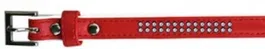 Freedog Collar Polipiel Brillantes Rojo 1.9 X 45 cm