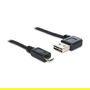 DeLOCK Cable USB 83383 USB 2.0 A a Micro-USB B Macho, 2 Metros, Negro, 1 Pieza