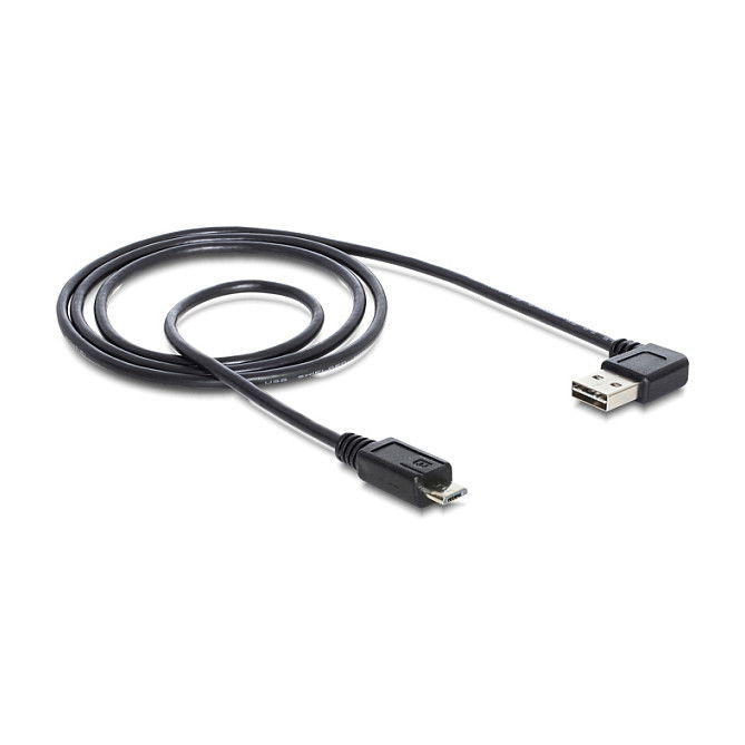 DeLOCK Cable USB 83383 USB 2.0 A a Micro-USB B Macho, 2 Metros, Negro, 1 Pieza