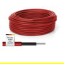 Digitus DK-SCIC6R-0500 Cable Solar Fotovoltaico PV 6 mm2 DC 1500V 50m Rojo, UV y Resistente a la Intemperie para Instalación Simplificada