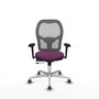 PIQUERAS Y CRESPO Silla de oficina Jorquera Morado/Gris con mecanismo Sincro/Traslack