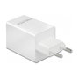 DeLOCK Cargador USB GaN Tipo-C PD 3.0 y USB Tipo-A 48W, 100-240V, Blanco, Carga Rápida para Múltiples Dispositivos