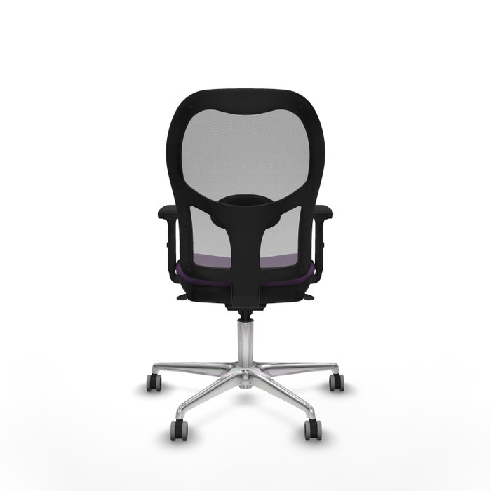 PIQUERAS Y CRESPO Silla de oficina Jorquera con mecanismo Sincro, Tela Morada y Malla Gris PIQUERAS Y CRESPO Silla de oficina Jorquera con mecanismo Sincro, Tela Morada y Malla Gris