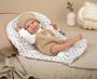 Muñecas Arias Muñeca Elegance Cris Beige con Saco de Dormir (Muñeco de Peso) 40 cm