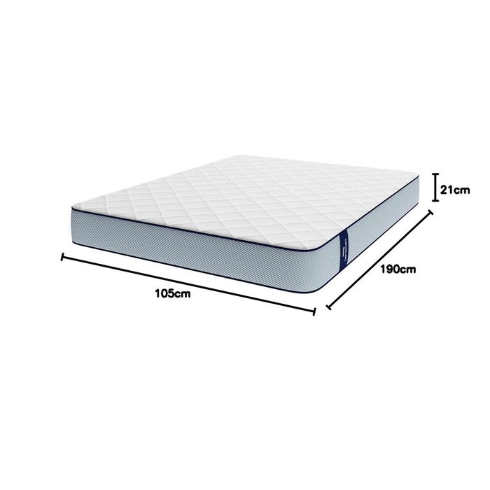 Cecotec Colchón viscoelástico Flow ViscoCare 1900 105x190 cm firmeza media 21 cm altura