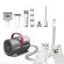 Petkit DT5-EU Aspiradora y Cortadora de Pelo para Mascotas, Negro y Púrpura