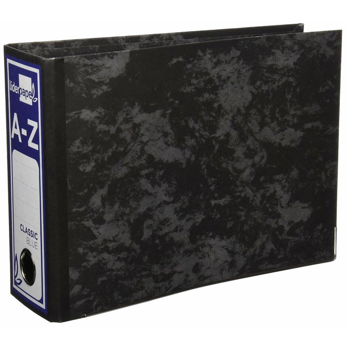 Liderpapel Archivador de palanca Classic azul cuarto apaisado lomo 80mm Liderpapel Archivador de palanca Classic azul cuarto apaisado lomo 80mm