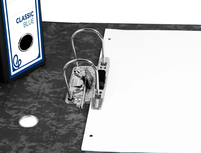 Liderpapel Archivador de Palanca 4º Apaisado Lomo 80mm Classic Blue Negro Compresor Metálico Liderpapel Archivador de Palanca 4º Apaisado Lomo 80mm Classic Blue Negro Compresor Metálico