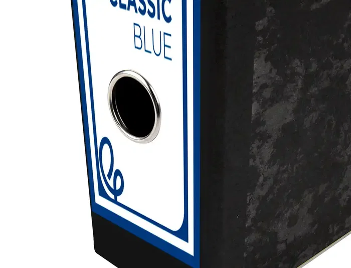 Liderpapel Archivador de Palanca 4º Apaisado Lomo 80mm Classic Blue Negro Compresor Metálico Liderpapel Archivador de Palanca 4º Apaisado Lomo 80mm Classic Blue Negro Compresor Metálico