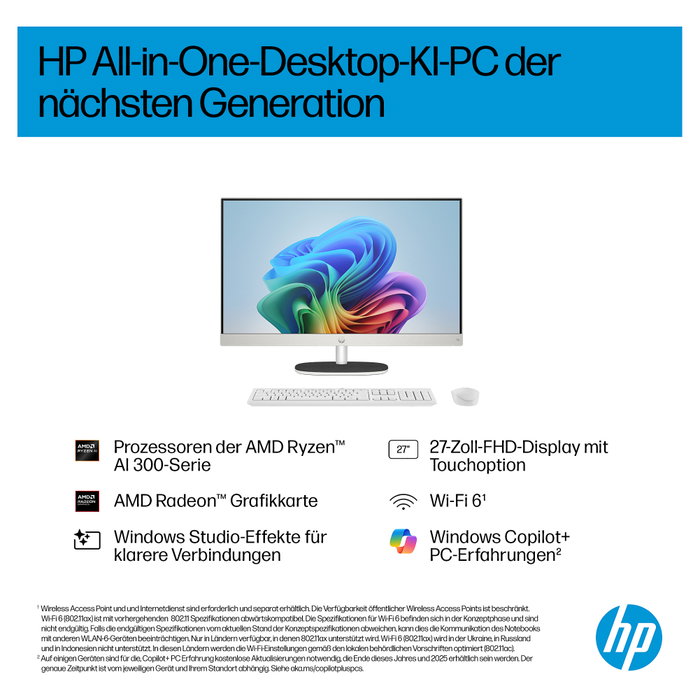 HP AIO 27-ct2073ng RYZ AI 7 16GB 512GB SSD W11 Home